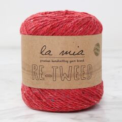 La Mia Re-Tweed Kırmızı Melanj El Örgü İpi - L165