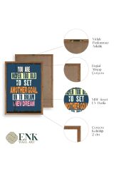 Motto Ahşap Çerçeveli Tablo 30 x 42