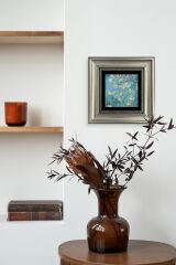 Bahar Çiçekleri Çerçeveli Taş Tablo 20 cm