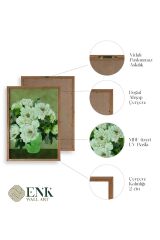 Çiçekler Ahşap Çerçeveli Tablo 23 x 30