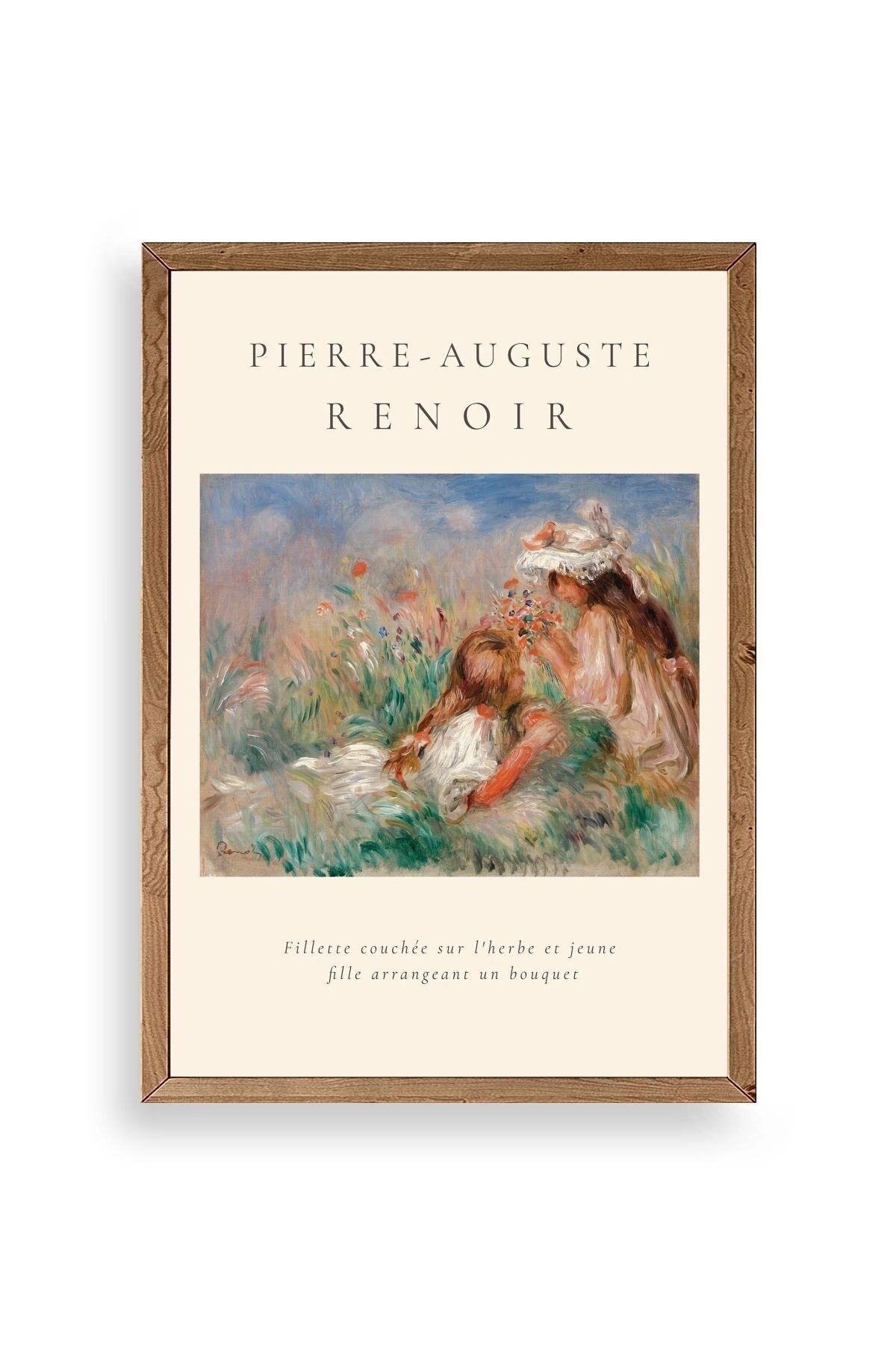 Pierre-Aguste Renoir Ahşap Çerçeveli Tablo 17 x 23