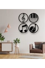 Müzik Nota Dekoratif Tablo 80 x 80