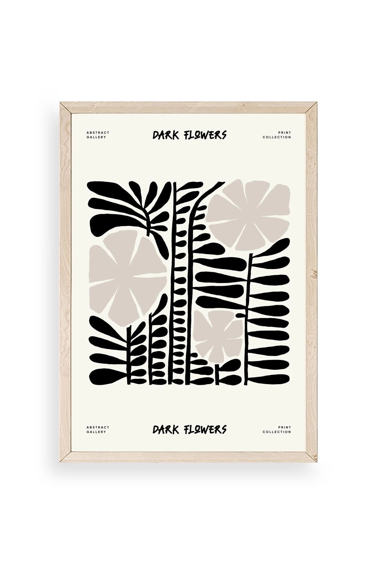 Çiçek Ahşap Çerçeveli Tablo 30 x 42