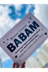 Babalar Gününe Babam Yazılı Tablo 30 x 22