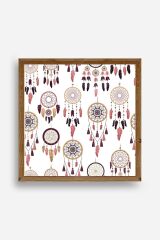 Rüya Kapanı Ahşap Çerçeveli Tablo 42 x 42
