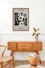 Çiçek Ahşap Çerçeveli Tablo 30 x 42