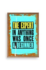 Motto Ahşap Çerçeveli Tablo 50 x 70