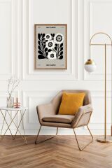 Çiçek Ahşap Çerçeveli Tablo 50 x 70