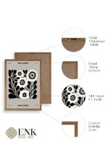 Çiçek Ahşap Çerçeveli Tablo 50 x 70