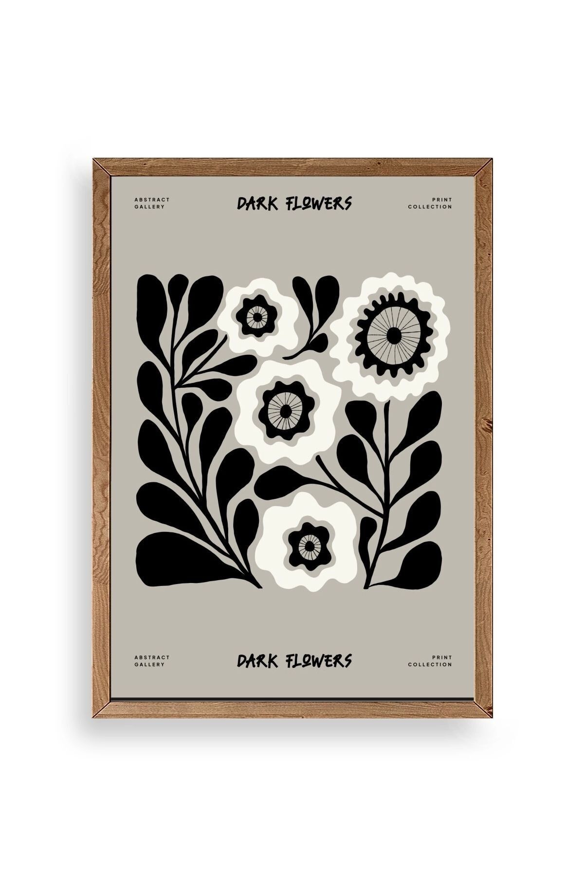 Çiçek Ahşap Çerçeveli Tablo 17 x 23