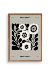 Çiçek Ahşap Çerçeveli Tablo 23 x 30