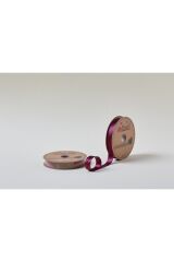 Biye Saten Katlı 075 Mürdüm 2 cm 25 Metre %100 Polyester