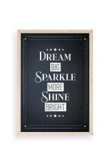 Motto Ahşap Çerçeveli Tablo 50 x 70