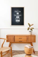 Motto Ahşap Çerçeveli Tablo 50 x 70