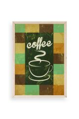 Kahve Ahşap Çerçeveli Tablo 30 x 42