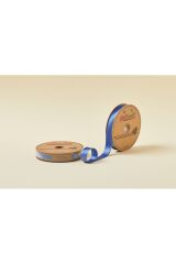 Biye Saten Katlı 078 İndigo 2 cm 25 Metre %100 Polyester