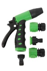 BUFFER® 2 Fonksiyonlu 5li Bahçe Tarla Otomatik Sulama Tabancası Seti Hortum Bağlantısı Aparatı