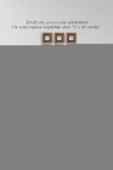 Kadınlar 3 lü Set Çerçeveli Taş Tablo 20 cm