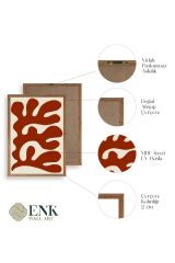 Soyut Ahşap Çerçeveli Tablo 50 x 70