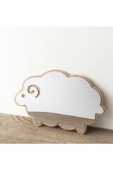 Krem Kuzu Desen Duvar Dekoru