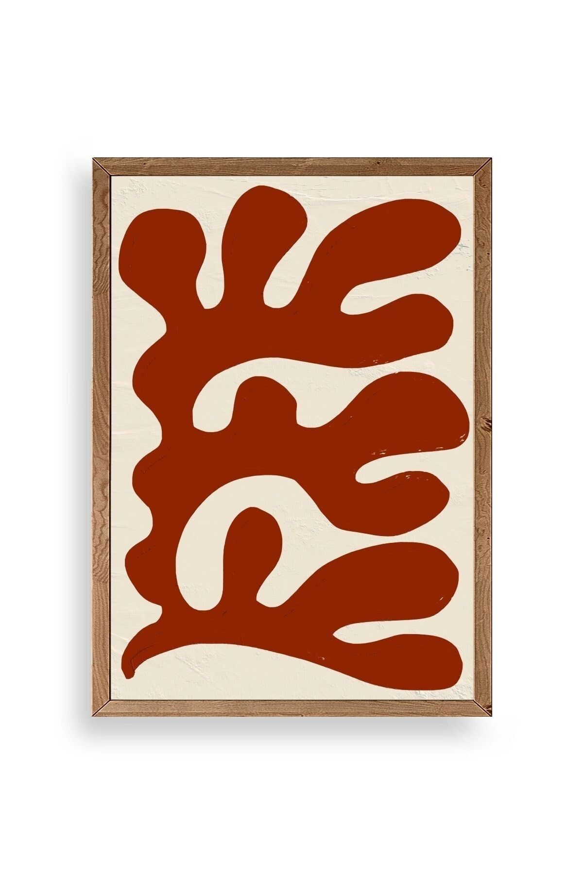 Soyut Ahşap Çerçeveli Tablo 50 x 70