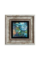 Soyut Çerçeveli Taş Tablo 20 cm