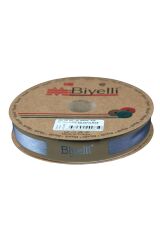 Biye Saten Katlı 086 Gri 2 cm 25 Metre %100 Polyester