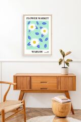 Çiçek Ahşap Çerçeveli Tablo 30 x 42