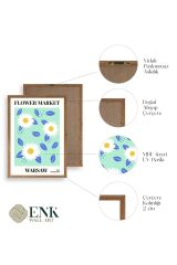 Çiçek Ahşap Çerçeveli Tablo 30 x 42