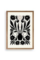 Çiçek Ahşap Çerçeveli Tablo 50 x 70