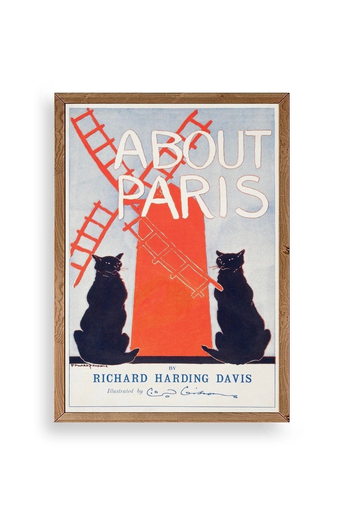 Richard Harding Davis Ahşap Çerçeveli Tablo 30 x 42