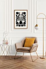 Çiçek Ahşap Çerçeveli Tablo 23 x 30