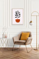 Saksı Ahşap Çerçeveli Tablo 50 x 70