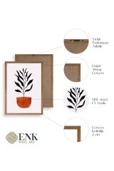 Saksı Ahşap Çerçeveli Tablo 50 x 70