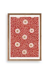 Çiçekler Ahşap Çerçeveli Tablo 17 x 23