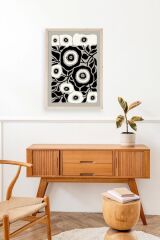 Çiçek Ahşap Çerçeveli Tablo 23 x 30