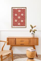 Çiçekler Ahşap Çerçeveli Tablo 23 x 30