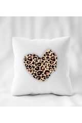 Leopar Desen Baskılı Yastık 40 x 40