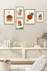 Çiçekler 5'li Tablo 30 x 40