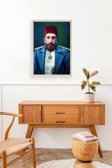 Abdülhamit Ahşap Çerçeveli Tablo 17 x 23