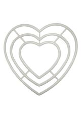 Kalp Makrome Halkası 3'lü 20 cm