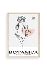 Çiçek Ahşap Çerçeveli Tablo 23 x 30