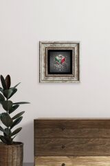 Osmanlı Arması Çerçeveli Taş Tablo 20 cm