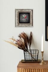 Osmanlı Arması Çerçeveli Taş Tablo 20 cm