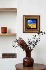 Van Gogh Çerçeveli Taş Tablo 20 cm