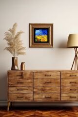 Van Gogh Çerçeveli Taş Tablo 20 cm