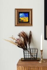 Van Gogh Çerçeveli Taş Tablo 20 cm