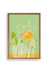 Çiçek Ahşap Çerçeveli Tablo 30 x 42