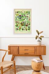 Çiçekler Ahşap Çerçeveli Tablo 23 x 30