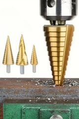 BUFFER® 3 Parça Kademeli Matkap Ucu Paslanmaz Uç Alüminyum Sac Demir Delme Seti